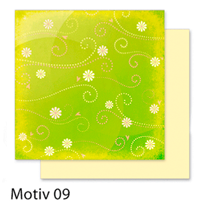 Бумага для скрапбукинга Design Papers Flowers 190г, 30.5x30.5см, №109