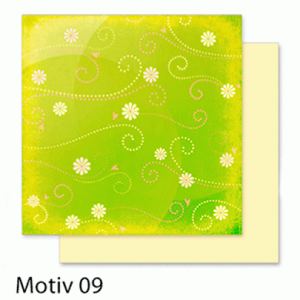 Папір для скрапбукінгу Design Papers "Flowers" 190г, 30.5x30.5см, №109