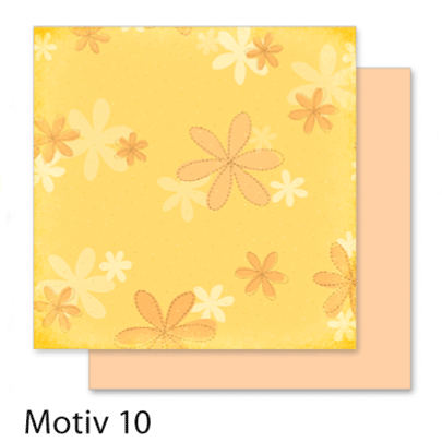 Бумага для скрапбукинга Design Papers Flowers 190г, 30.5x30.5см, №110