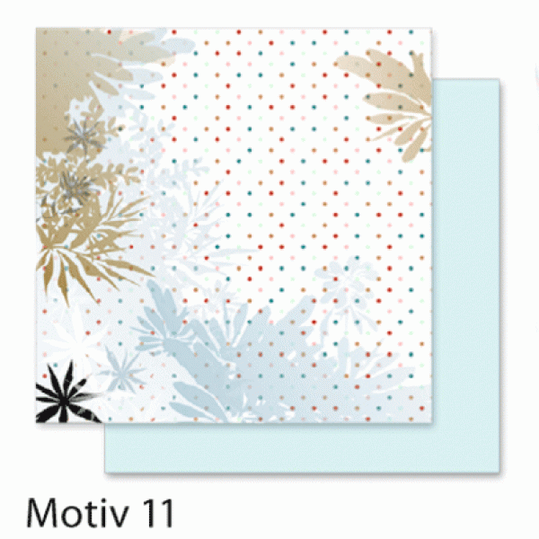 Папір для скрапбукінгу Design Papers "Flowers" 190г, 30.5x30.5см, №111