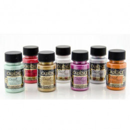 Краска по ткани металлик №33 Красный 50 мл., Cadence Dora Textil Metallic Fabric Paint