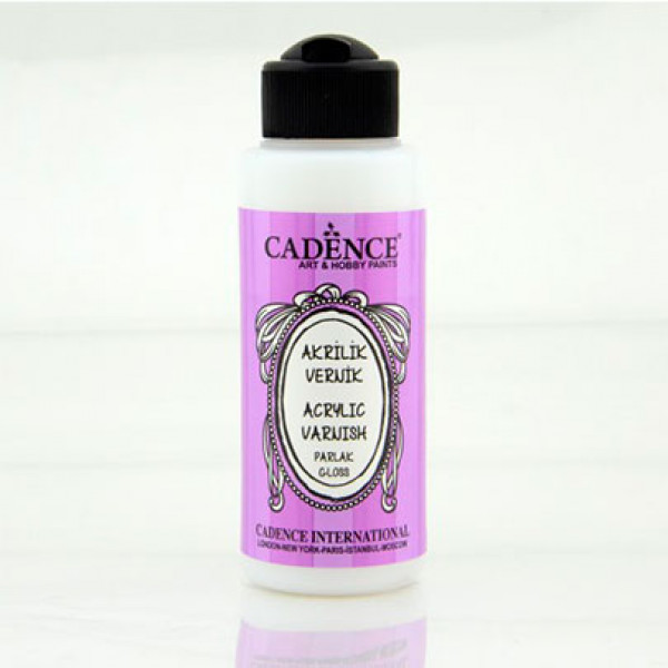 Лак акриловий глянцевий 70 мл, Water Based Varnish Cadence 