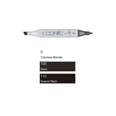 Маркеры Copic Marker Блендер / Черные/ - 100 / Black / Черный