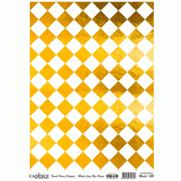 Декупажные карты с позолотой на рисовой бумаге, Cadence Metel Leaf Background Rice Paper Decoupage, А3, №022 Золото Декупажные карты с позолотой на рисовой бумаге, Cadence Metel Leaf Background Rice Paper Decoupage, А3, №022 Золото