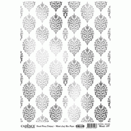 Декупажные карты с серебрением на рисовой бумаге, Cadence Metel Leaf Background Rice Paper Decoupage, А3, №019 Серебро Декупажные карты с серебрением на рисовой бумаге, Cadence Metel Leaf Background Rice Paper Decoupage, А3, №019 Серебро