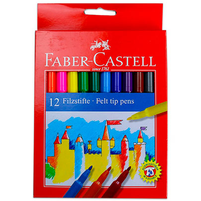 Фломастеры FiltTip, картонная упаковка, 12 цв.