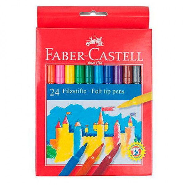 Фломастеры FiltTip, картонная упаковка, 24 цв.