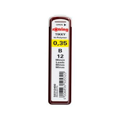 Грифели для механических карандашей Rotring 0.35, 12 шт. B