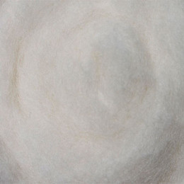 Кардочесана вовна, 25 гр., Біла натуральна