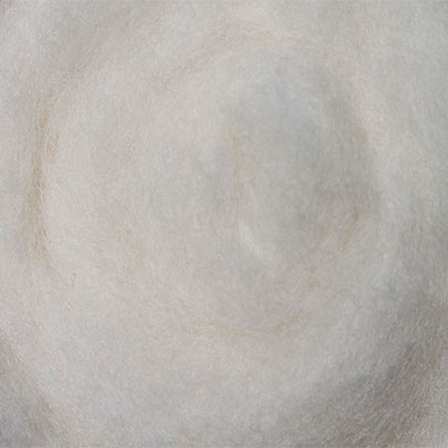 Кардочесанная шерсть, 25 гр., белый натуральный