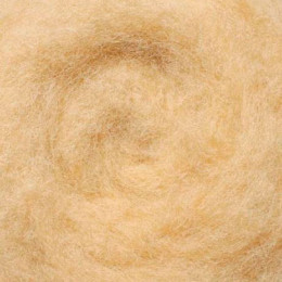 Кардочесана вовна, 25 гр., Бежева