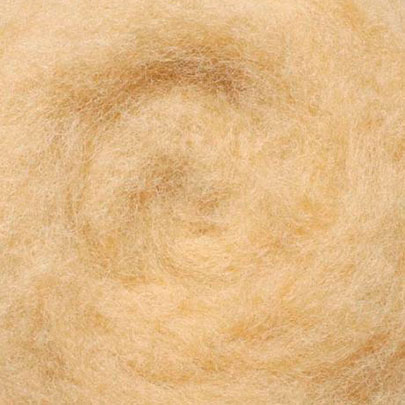Кардочесанная шерсть, 25 гр., бежевая