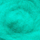 Кардочесанная шерсть, 25 гр., бирюза