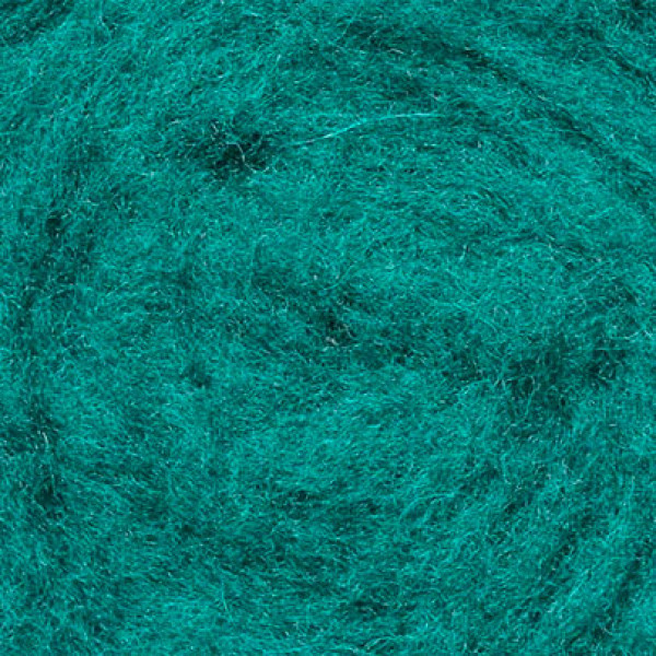 Кардочесанная шерсть, 25 гр., Изумрудный