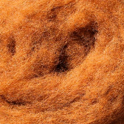 Кардочесанная шерсть, 25 гр., коричневый