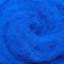 Кардочесанная шерсть, 25 гр., королевский синий