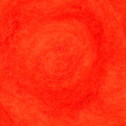 Кардочесанная шерсть, 25 гр., Красный