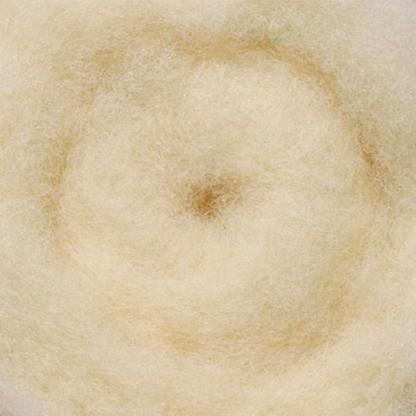 Кардочесана вовна, 25 гр., Молочна