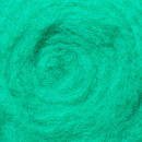 Кардочесанная шерсть, 25 гр., зелёный