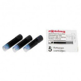Картридж черный для изографа Rotring, 5 шт.