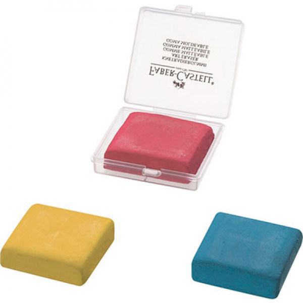 Гумка (Клячка) Faber Castell кольорова в коробочці