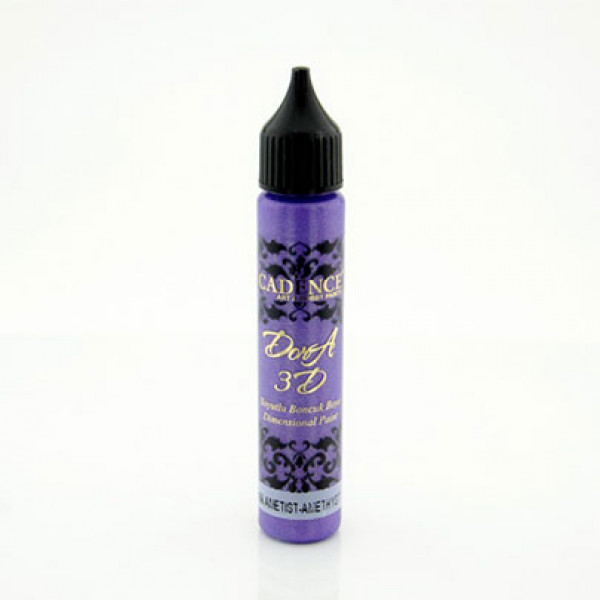 Акриловий контур металік Cadence Dora 3D, №5156 Аметис, 25 мл