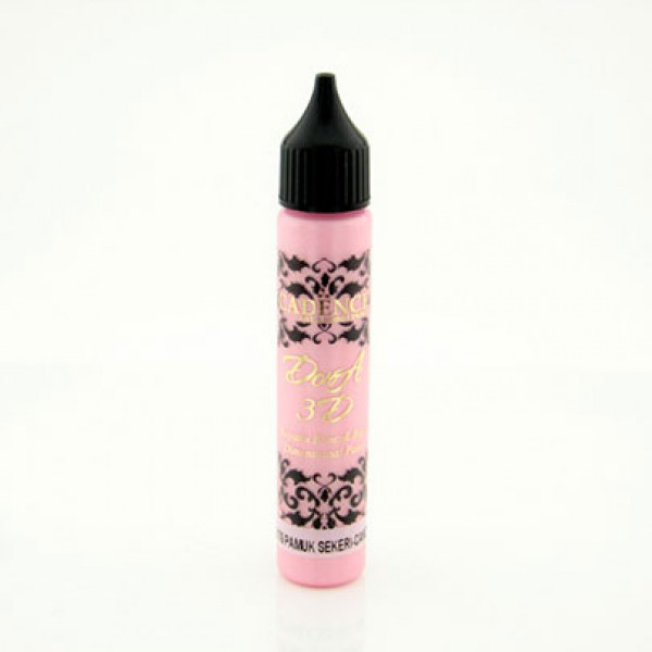 Акриловий контур металік Cadence Dora 3D, №5176 Рожевий, 25 мл