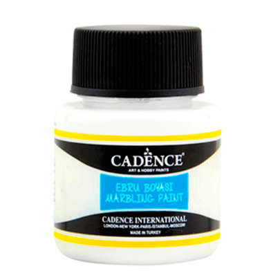 Краска для эбру Cadence Marbling paint, 45 мл, белый