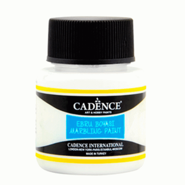Краска для эбру Cadence Marbling paint, 45 мл, Белый