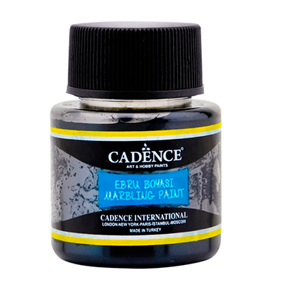 Краска для эбру Cadence Marbling paint, 45 мл, черный