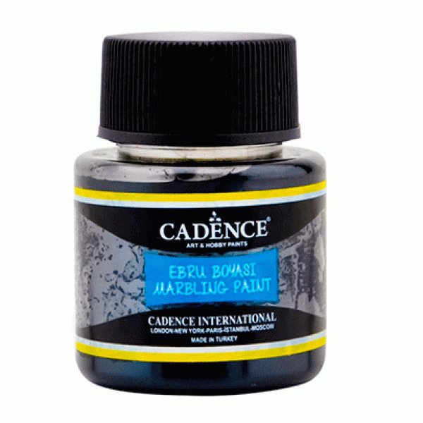 Краска для эбру Cadence Marbling paint, 45 мл, Черный