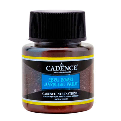 Краска для эбру Cadence Marbling paint, 45 мл, коричневая