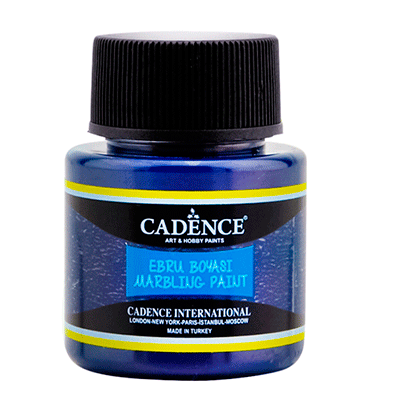 Краска для эбру Cadence Marbling paint, 45 мл, турецкий синий