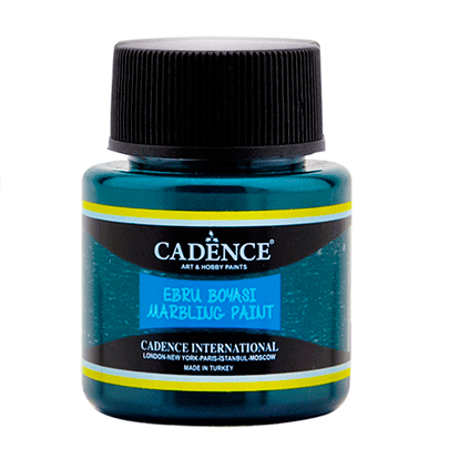 Краска для эбру Cadence Marbling paint, 45 мл, зеленый