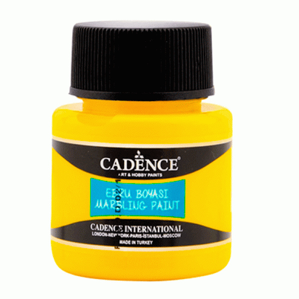 Краска для эбру Cadence Marbling paint, 45 мл, Желтая
