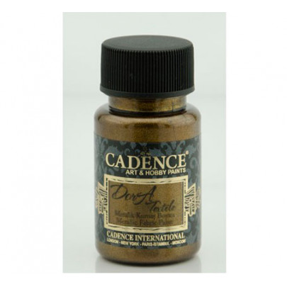 Краска для ткани металлик Cadence Dora Textil Metallic Fabric Paint, 50 мл., арагонит