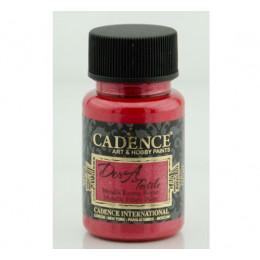 Краска по ткани металлик №33 Красный 50 мл., Cadence Dora Textil Metallic Fabric Paint