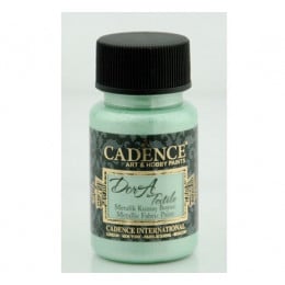 Краска по ткани металлик №53 Мятный 50 мл., Cadence Dora Textil Metallic Fabric Paint