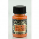 Краска для ткани металлик Cadence Dora Textil Metallic Fabric Paint, 50 мл., оранжевый