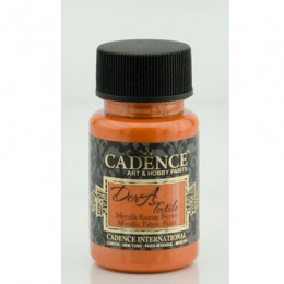 Краска по ткани металлик №56 Оранжевый 50 мл., Cadence Dora Textil Metallic Fabric Paint