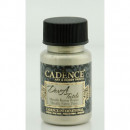 Краска для ткани металлик Cadence Dora Textil Metallic Fabric Paint, 50 мл., платина