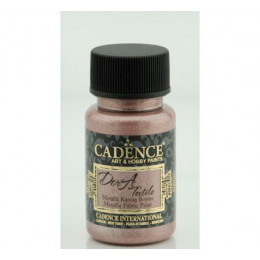 Краска по ткани металлик №47 Розовый 50 мл., Cadence Dora Textil Metallic Fabric Paint