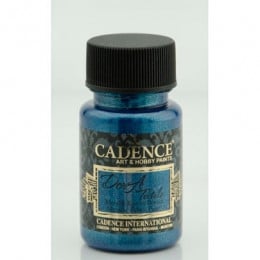 Краска по ткани металлик №54 Синий 50 мл., Cadence Dora Textil Metallic Fabric Paint