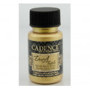 Краска для ткани металлик Cadence Dora Textil Metallic Fabric Paint, 50 мл., золото