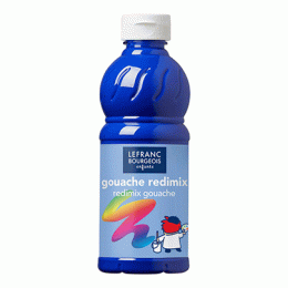 Гуашева фарба Lefranc Redimix Кобальт синій (Cobalt blue hue), 500 мл