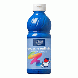 Гуашева фарба Lefranc Redimix Синій (Primary blue), 500 мл