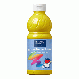 Гуашева фарба Lefranc Redimix Жовтий (Primary yellow), 500 мл
