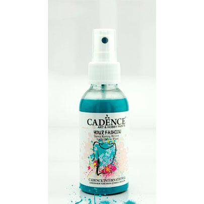 Фарба-спрей для тканини Your Fashion Spray Fabric Paint, №1115 Бірюзова, 100 мл