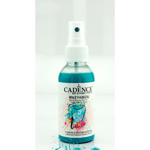 Фарба-спрей для тканини Your Fashion Spray Fabric Paint, №1115 Бірюзова, 100 мл