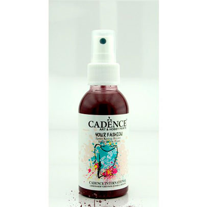 Краска-спрей для ткани Your Fashion Spray Fabric Paint, 100 мл., бордо